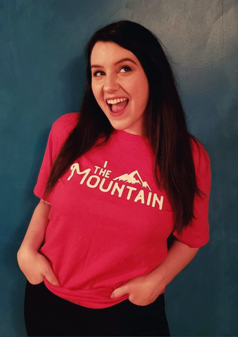 girl wearing red I, The Mountain | Logo T-Shirt