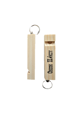 Onion Honey wooden Train Whistle Keychains
